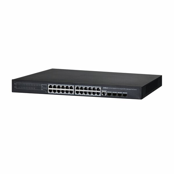 PFS4428 24GT 370 24 Port PoE Switch ( 24GE PoE + 4GE SFP, Toplam 370W PoE )